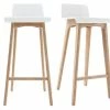 Tabourets De Bar Scandinaves Blancs Et Bois Clair H75 Cm (lot De 2) BALTIK -Canapé Soldes tabourets de bar scandinaves blancs et bois clair h75 cm lot de 2 baltik 53534 6316107d56ef7 1200 675