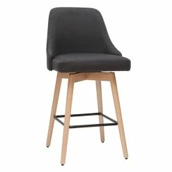 Tabourets De Bar Scandinaves En Tissu Gris Foncé Et Bois Hêtre Massif H65 Cm (lot De 2) HASTA -Canapé Soldes tabourets de bar scandinaves en tissu gris fonce et bois hetre massif h65 cm lot de 2 hasta 49310 60b9eb5604866 1200 675