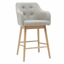 Tabourets De Bar Scandinaves Gris Clair Et Bois H65 Cm (lot De 2) BALTIK -Canapé Soldes tabourets de bar scandinaves gris clair et bois h65 cm lot de 2 baltik 48412 5f4fba8b0430b 1200 675