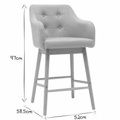 Tabourets De Bar Scandinaves Gris Clair Et Bois H65 Cm (lot De 2) BALTIK -Canapé Soldes tabourets de bar scandinaves gris clair et bois h65 cm lot de 2 baltik 48412 5f4fba9e16946 1200 675