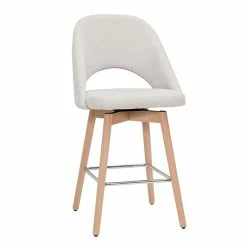 Tabourets De Bar Scandinaves Tissu Effet Velours Texturé Beige Et Hévéa Massif 65 Cm (lot De 2) COSETTE -Canapé Soldes tabourets de bar scandinaves tissu effet velours texture beige et hevea massif 65 cm lot de 2 cosette 52080 62b58c50e5363 1200 675