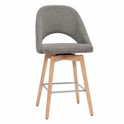Tabourets De Bar Scandinaves Tissu Effet Velours Texturé Gris Et Hévéa Massif 65 Cm (lot De 2) COSETTE -Canapé Soldes tabourets de bar scandinaves tissu effet velours texture gris et hevea massif 65 cm lot de 2 cosette 52081 62b5acba12bbc 1200 675