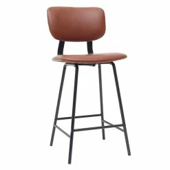Tabourets De Bar Vintage Marron Clair Avec Pieds Métal 65 Cm (lot De 2) LAB -Canapé Soldes tabourets de bar vintage marron clair avec pieds metal 65 cm lot de 2 lab 45225 5c41d681bd538 1200 675