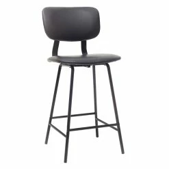 Tabourets De Bar Vintage Noir Avec Pieds Métal 65cm (lot De 2) LAB -Canapé Soldes tabourets de bar vintage noir avec pieds metal 65cm lot de 2 lab 45224 5c3f565dc7e7a 1200 675