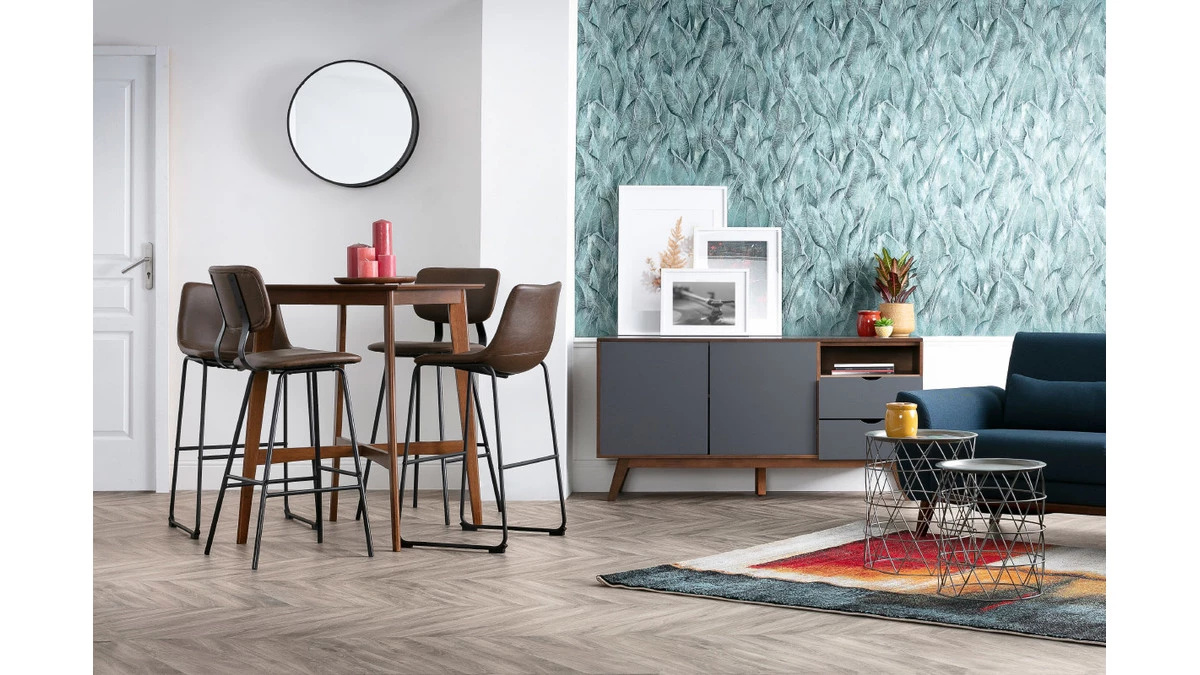 Tabourets De Bar Vintage Noirs 73 Cm (lot De 2) NEW ROCK 9 Tabourets De Bar Vintage Noirs 73 Cm (lot De 2) NEW ROCK – Image 7