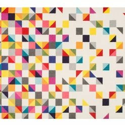 Tapis à Motif Graphique Multicolore 160 X 230 Cm RUBIKS