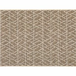 Tapis à Motifs Beige Naturel L60 X L110 Cm MADA