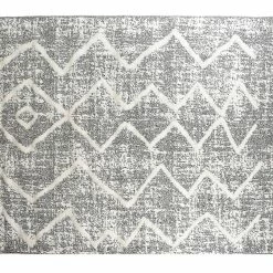 Tapis Berbere Avec Motifs En Relief Gris Et Beige 160 X 230 Cm PALEO