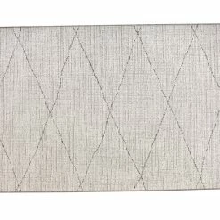 Tapis Blanc Type Berbère à Motif Losange 160 X 230cm BADILA