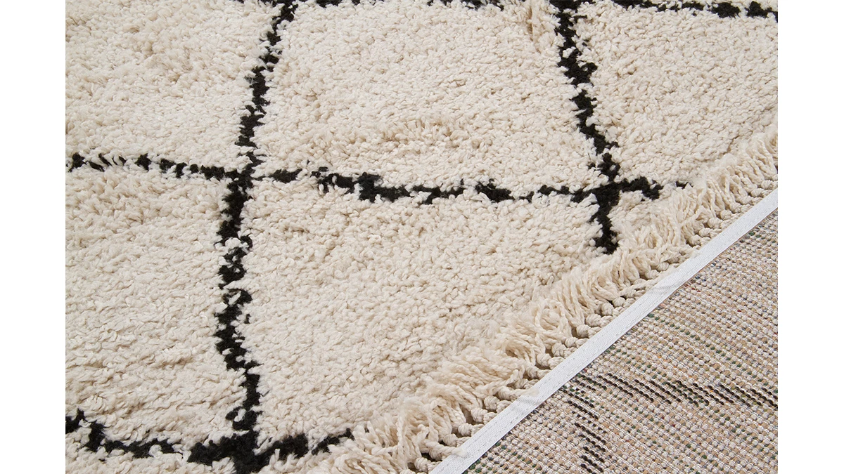 Tapis / Descente De Lit Style Berbère écru 60 X 120 Cm ZELIA 5 Tapis / Descente De Lit Style Berbère écru 60 X 120 Cm ZELIA – Image 3