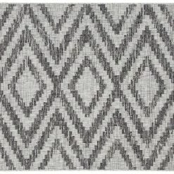 Tapis D'extérieur à Motif Géométrique Gris 160 X 230 Cm LUDI