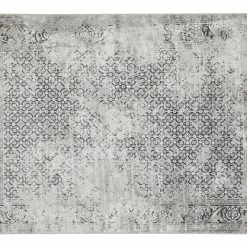Tapis Effet Usé Gris En Viscose L160 X L230 Cm PETRA