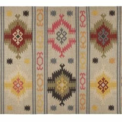 Tapis Kilim Tissé à La Main En Laine Et Coton 160 X 230 Cm SAUK