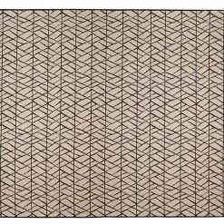 Tapis Moderne Naturel Avec Motif Graphique Noir 160 X 230 Cm ETNICA