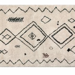 Tapis Style Berbère Ivoire Et Noir 160 X 230 Cm YAKIMA