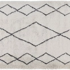 Tapis Style Berbère Motif Noir 160 X 230 Cm TRIBU