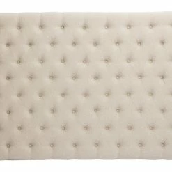 Tête De Lit Capitonnée En Tissu Beige Naturel L175 Cm LIZZIE