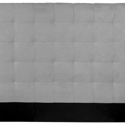 Tête De Lit Capitonnée En Tissu Gris L180 Cm HALCIONA