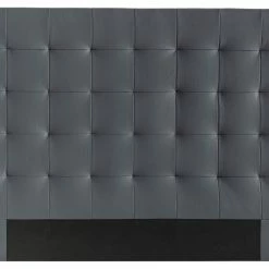 Tête De Lit Capitonnée Gris Foncé L160 Cm HALCIONA