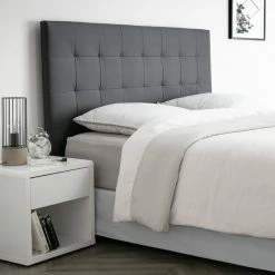 Tête De Lit Capitonnée Gris Foncé L160 Cm HALCIONA -Canapé Soldes tete de lit capitonnee gris fonce l160 cm halciona 46981 5dc0366edabda 1200 675