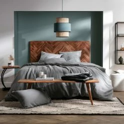 Tête De Lit Chevrons En Bois Massif Et Métal Noir L165 Cm STICK -Canapé Soldes tete de lit chevrons en bois massif et metal noir l165 cm stick 49049 61d5763fe364c 1200 675