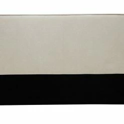 Tête De Lit En Tissu Effet Velours Naturel L196 Cm MARCIA