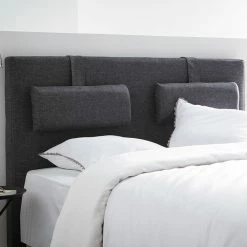Tête De Lit En Tissu Gris Foncé Avec Repose Tête Amovibles L170 Cm LORRY -Canapé Soldes tete de lit en tissu gris fonce avec repose tete amovibles l170 cm lorry 32013 5bb763cfd8de3 1200 675