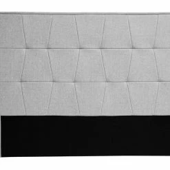Tête De Lit En Tissu Gris L150 Cm SUKA