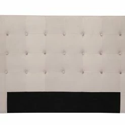 Tête De Lit En Tissu Velours Taupe L170 Cm LUTECE